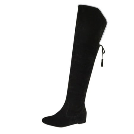 Winter Womens Lace-Up Flats Wedges Shoes Keep Warm Fold Over The knee Snow Boots
Winter Womens Lace-Up Flats Wedges Shoes Keep Warm Fold Over The knee Snow Boots