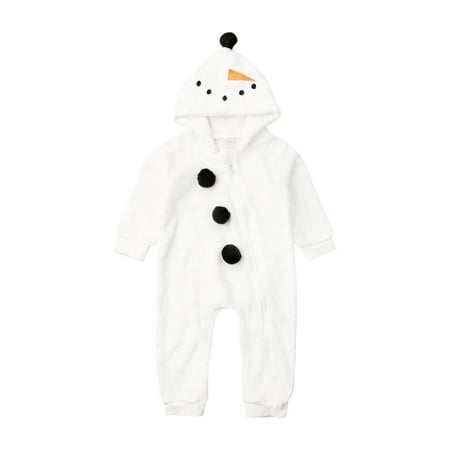 Meihuida Newborn Baby Hooded Jumpsuit Winter Fleece Long Sleeve Snowman Romper with Zipper
Meihuida Newborn Baby Hooded Jumpsuit Winter Fleece Long Sleeve Snowman Romper with Zipper