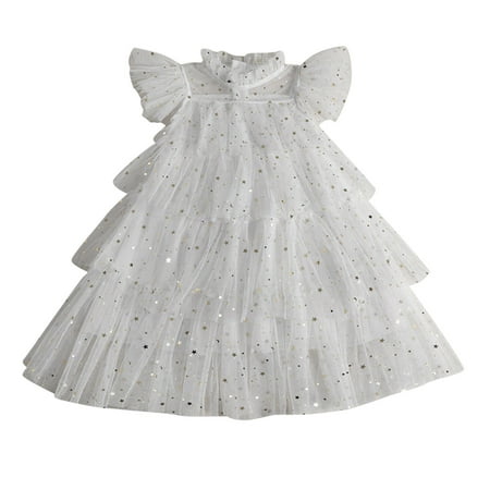 Toddler Girls Princess Dress Fly Sleeve Star Moon Sequins Kids Lovely Sweet Dance Party Ruffles Dresses Clothes
Toddler Girls Princess Dress Fly Sleeve Star Moon Sequins Kids Lovely Sweet Dance Party Ruffles Dresses Clothes