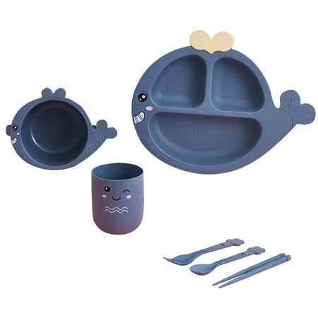Yrtoes Flatware Flatware Set Whales Feeding Set for Kids Includes Plate Bowl Cup Fork Spoon and Chopsticks
Yrtoes Flatware Flatware Set Whales Feeding Set for Kids Includes Plate Bowl Cup Fork Spoon and Chopsticks