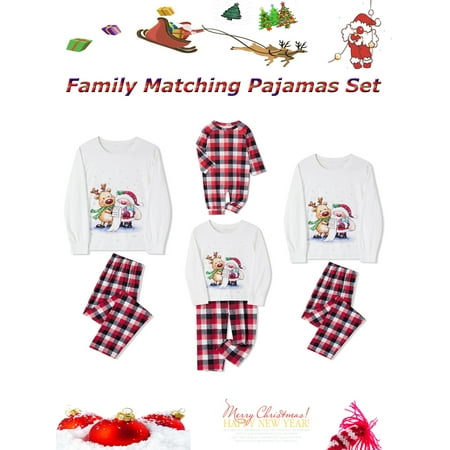 Family Matching Christmas Pajamas Sets Cartoon Print Long Sleeve Pullover+ Plaid Pattern Long Pants for Adults Kids Baby
Family Matching Christmas Pajamas Sets Cartoon Print Long Sleeve Pullover+ Plaid Pattern Long Pants for Adults Kids Baby