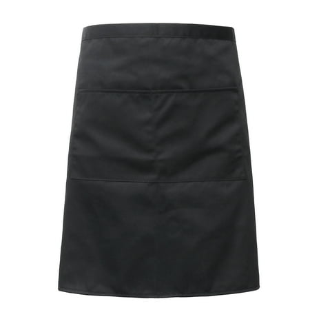 NICEXMAS Universal Unisex Women Men Kitchen Cooking Waist Apron Short Apron with Double Pockets (Black)
NICEXMAS Universal Unisex Women Men Kitchen Cooking Waist Apron Short Apron with Double Pockets (Black)