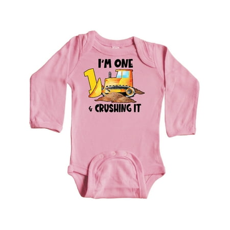 Inktastic I m 1 and Crushing It Construction 1st Birthday Gift Baby Boy or Baby Girl Long Sleeve Bodysuit
Inktastic I m 1 and Crushing It Construction 1st Birthday Gift Baby Boy or Baby Girl Long Sleeve Bodysuit