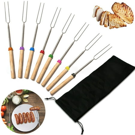 Elbourn 32 inch Marshmallow Roasting Sticks Extendable - Metal Smores Skewers for Camping Bonfire -Telescoping BBQ Fork (8PCS)
Elbourn 32 inch Marshmallow Roasting Sticks Extendable - Metal Smores Skewers for Camping Bonfire -Telescoping BBQ Fork (8PCS)