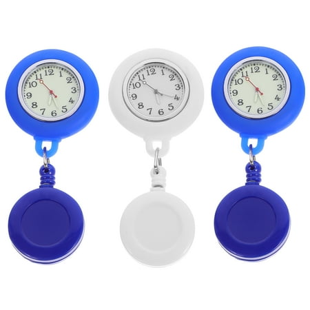 Lixi 3pcs Portable Silicone Nurse Watch Doctor Hanging Pocket Watch Stretchable Pocket Watch Round Watch(Black Light Blue and White 1pc for Each Color)
Lixi 3pcs Portable Silicone Nurse Watch Doctor Hanging Pocket Watch Stretchable Pocket Watch Round Watch(Black Light Blue and White 1pc for Each Color)