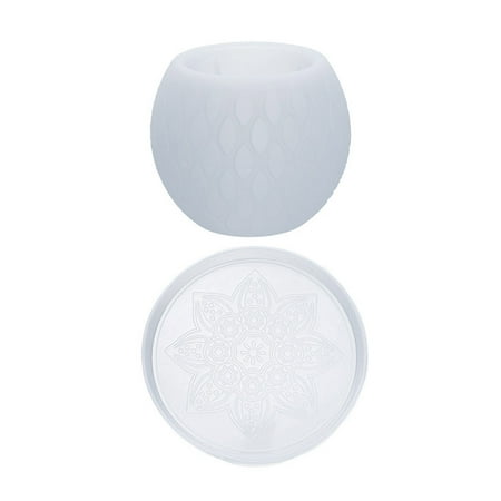 ZENTREE Cup-shaped Mold Round Coaster Mold with Flower Pattern Tealight Candle Holder Horse-eye Cup Mold Suitable for Home DIY
ZENTREE Cup-shaped Mold Round Coaster Mold with Flower Pattern Tealight Candle Holder Horse-eye Cup Mold Suitable for Home DIY