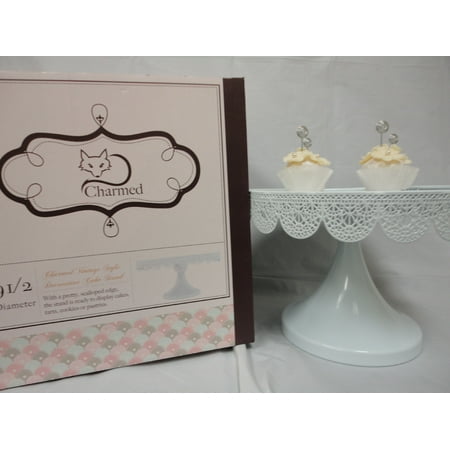 CHARMED WHITE COLOR ROUND CAKE STAND 9.5 RUSTIC VINTAGE VICTORIAN DESSERT WEDDING DISPLAY PARTY EVENT
CHARMED WHITE COLOR ROUND CAKE STAND 9.5 RUSTIC VINTAGE VICTORIAN DESSERT WEDDING DISPLAY PARTY EVENT