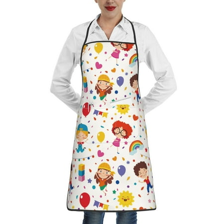 Rocae Childrens Party for Kitchen Aprons for Women Adjustable Cooking Kitchen Chef Apron for Men with Pockets
Rocae Childrens Party for Kitchen Aprons for Women Adjustable Cooking Kitchen Chef Apron for Men with Pockets