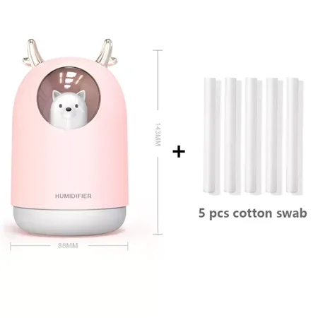 300ML Ultrasonic Air Humidifier Aroma Essential Oil Diffuser for Home Car USB Fogger Mist Maker with LED Night Lamp
300ML Ultrasonic Air Humidifier Aroma Essential Oil Diffuser for Home Car USB Fogger Mist Maker with LED Night Lamp