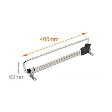 Pull Out Hanger Clothes Rail Extending Rack Organizer Chrome Plated Useful