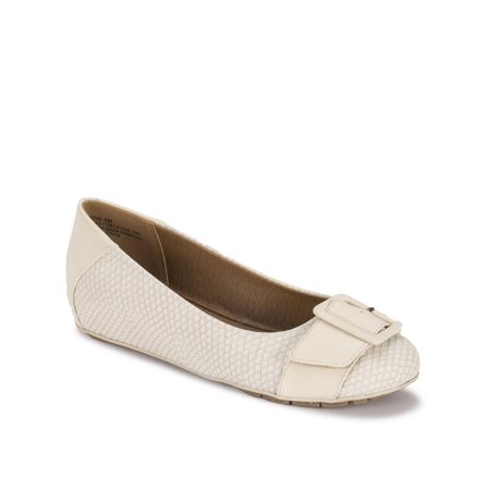 Baretraps Womens Kadin Faux Suede Embellihed Ballet Flats