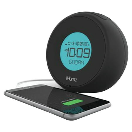 IHOME IBT18BC Bluetooth (R) Dual Alarm Clock with Speakerphone & USB (Black)