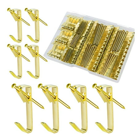 60 Sets Hangers Wall Hooks and Hanging Kits - 30 Sets 50LBS+30 Sets 30LBS Heavy Duty Gold
60 Sets Hangers Wall Hooks and Hanging Kits - 30 Sets 50LBS+30 Sets 30LBS Heavy Duty Gold