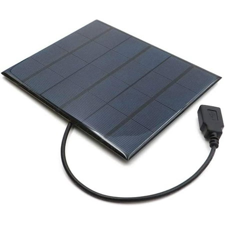 

Treedix USB Attached Polysilicon Solar Panel Glue Solar Cell Battery Charger DIY Solar Product Mini Small Solar Panel Module Kit Polycrystalline Silicon Encapsulated in Waterproof Resin