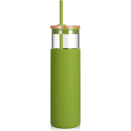 Glass Tumbler Glass Water Bottle Straw Silicone Protective Sleeve Bamboo Lid - BPA Free
Glass Tumbler Glass Water Bottle Straw Silicone Protective Sleeve Bamboo Lid - BPA Free