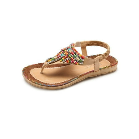 Fangasis Womens Lightweight Clip Toe Flat Sandals Beach Casuall Slip On Bohemian Shoes Nonslip
Fangasis Womens Lightweight Clip Toe Flat Sandals Beach Casuall Slip On Bohemian Shoes Nonslip