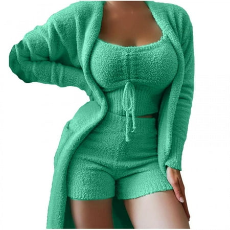 JNGSA Ladies Suits Sets Ladies Suits For Work Women S Fashion Slim Lace Elastic Waist Long Sleeve Casual Three Pieces Suit Pajamas Ladies Suit
JNGSA Ladies Suits Sets Ladies Suits For Work Women S Fashion Slim Lace Elastic Waist Long Sleeve Casual Three Pieces Suit Pajamas Ladies Suit