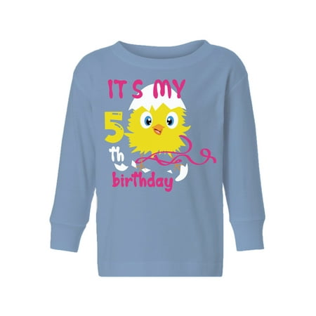 Awkward Styles 5th Birthday Long Sleeve Shirt It s My Fifth Birthday Chick Toddler T-shirt for Girls
Awkward Styles 5th Birthday Long Sleeve Shirt It s My Fifth Birthday Chick Toddler T-shirt for Girls