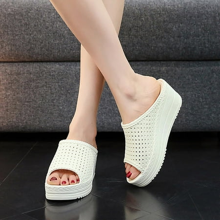 Cathalem Cow Slippers for Women Women S Summer Thick Bottom Slope Heel Comfortable Hollow Sandals Women Home Slippers Winter Warm White 7
Cathalem Cow Slippers for Women Women S Summer Thick Bottom Slope Heel Comfortable Hollow Sandals Women Home Slippers Winter Warm White 7