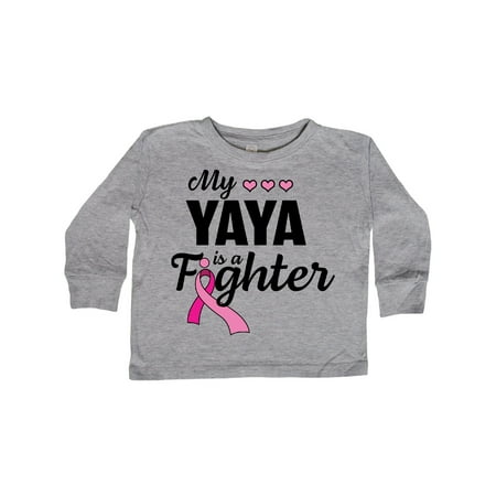 Inktastic Breast Cancer Awareness My Yaya is a Fighter Gift Toddler Boy or Toddler Girl Long Sleeve T-Shirt
Inktastic Breast Cancer Awareness My Yaya is a Fighter Gift Toddler Boy or Toddler Girl Long Sleeve T-Shirt