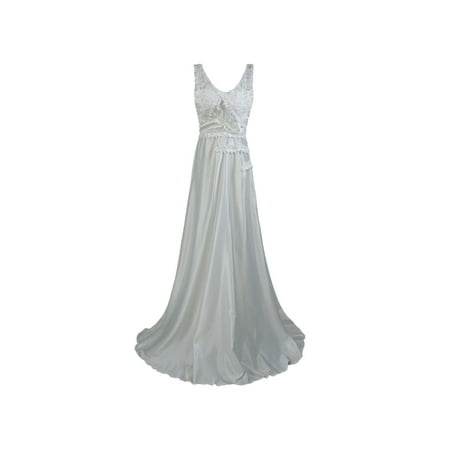 NUOLUX Solid Color Lace Patchwork Halter Dress Backless Elegant Dress Bridal Long Skirt for Wedding Party (White Size S)
NUOLUX Solid Color Lace Patchwork Halter Dress Backless Elegant Dress Bridal Long Skirt for Wedding Party (White Size S)