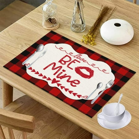 Dining Table Mat Valentine Placemat Letter Printed Placemats Tableware Bowl Dish Pot Pad Valentine s Day Wedding Table Decor 
Dining Table Mat Valentine Placemat Letter Printed Placemats Tableware Bowl Dish Pot Pad Valentine s Day Wedding Table Decor