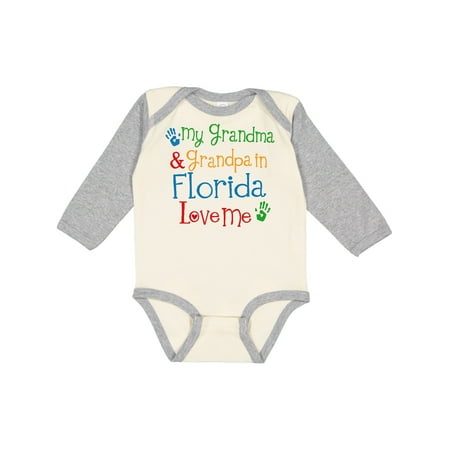 Inktastic Florida Grandma Grandpa Loves Me Gift Baby Boy or Baby Girl Long Sleeve Bodysuit
Inktastic Florida Grandma Grandpa Loves Me Gift Baby Boy or Baby Girl Long Sleeve Bodysuit