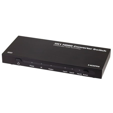 3x1 Digital and Analog Audio\/Video to HDMI Converter Switch