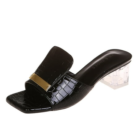 nsendm Embellished Sandals for Women Size 11 Ladies Fashion Solid Color Leather Transparent Arch Fit Women Sandals Black 7.5
nsendm Embellished Sandals for Women Size 11 Ladies Fashion Solid Color Leather Transparent Arch Fit Women Sandals Black 7.5