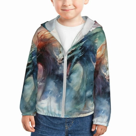 Gaeub Ink Style Wave Dragon Print Athletic Sun Protection Hoodie for Kids Long Sleeve Outdoor UV Shirt Running Fishing Top for Boys Girls-4 Years
Gaeub Ink Style Wave Dragon Print Athletic Sun Protection Hoodie for Kids Long Sleeve Outdoor UV Shirt Running Fishing Top for Boys Girls-4 Years
