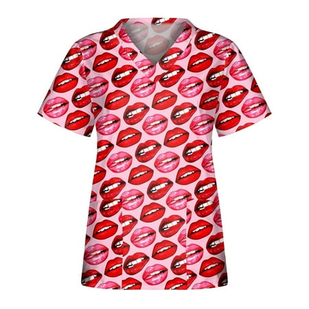 Fragarn Scrub Tops Women Print Print Nurse Uniforms for Women Short Sleeve V-Neck Shirts Tee Tops with Pockets(Red 3XL)
Fragarn Scrub Tops Women Print Print Nurse Uniforms for Women Short Sleeve V-Neck Shirts Tee Tops with Pockets(Red 3XL)