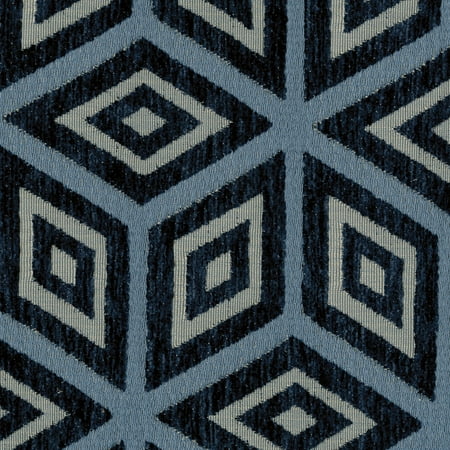 ABBEYSHEA - Parfait 38 Indigo, Upholstery Fabric, 55", 100% Polyester, 31, 000 Double Rubs, per Yard