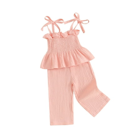 Infant Baby Girls Outfit Solid Color Sleeveless Camisole with Elastic Pants 2Pcs Set Summer Clothes
Infant Baby Girls Outfit Solid Color Sleeveless Camisole with Elastic Pants 2Pcs Set Summer Clothes