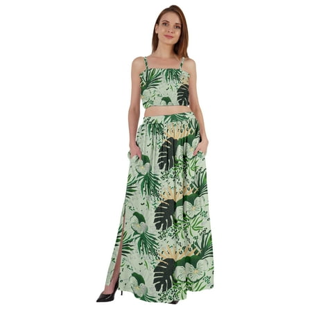 Bimba 2 Pcs Sexy Beach Party Wear Dress For Womens Printed Smocked Crop Top & Long Skirt CoordSet
Bimba 2 Pcs Sexy Beach Party Wear Dress For Womens Printed Smocked Crop Top & Long Skirt CoordSet
