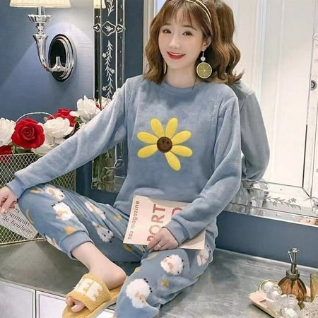 CoCopeaunt Autumn and winter coral fleece pajamas womens winter thickened flannel home wear winter new suit pijama Sleepwear
CoCopeaunt Autumn and winter coral fleece pajamas womens winter thickened flannel home wear winter new suit pijama Sleepwear