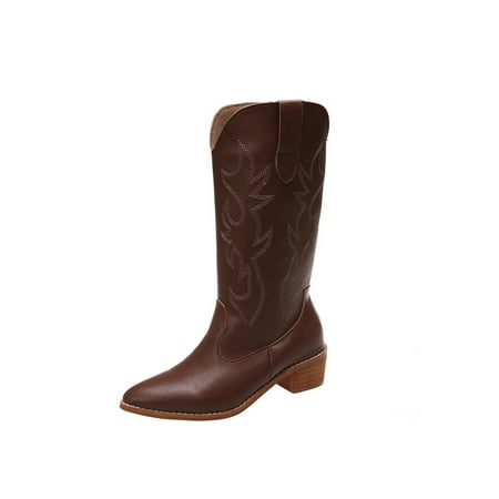 Harsuny Ladies Walking Comfort Fashion Boot Slip Resistant Pull On Holiday Pointed Toe Western Cowgirl Boots Brown 8.5
Harsuny Ladies Walking Comfort Fashion Boot Slip Resistant Pull On Holiday Pointed Toe Western Cowgirl Boots Brown 8.5