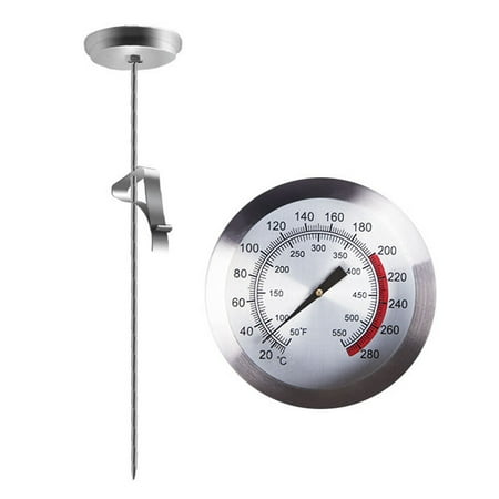 

NUOLUX 1 Pc 23cm Food and Fried Thermometer Barbecue Meat Thermometer Household Thermometer for Kitchen Home (Silver)