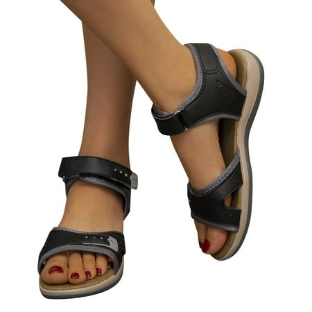 Cathalem Work Sandals for Women Size 9 Shoes Fashion Wedges Leisure Womens Casual Soled Sandals Thick Womens Jelly Sandals Black 7.5
Cathalem Work Sandals for Women Size 9 Shoes Fashion Wedges Leisure Womens Casual Soled Sandals Thick Womens Jelly Sandals Black 7.5