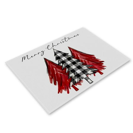 Christmas meal mat restaurant atmosphere layout table mat linen printed insulation mat Western meal mat
Christmas meal mat restaurant atmosphere layout table mat linen printed insulation mat Western meal mat