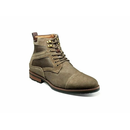 Stacy Adams Osiris Cap Toe Lace Up Dress Boot Olive 25555-303