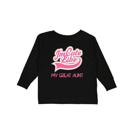 Inktastic Cute Like My Great Aunt Gift Toddler Toddler Girl Long Sleeve T-Shirt
Inktastic Cute Like My Great Aunt Gift Toddler Toddler Girl Long Sleeve T-Shirt