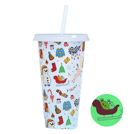 Jocestyle Luminous Straw Cups Christmas Color Changing Cup with Lid Gift White Xmas Cup
Jocestyle Luminous Straw Cups Christmas Color Changing Cup with Lid Gift White Xmas Cup