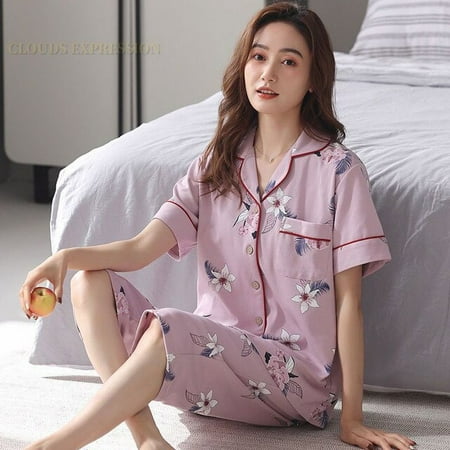 QWZNDZGR Summer New Short Sleeve Women s Pajamas Set Cartoon Leisure Nightwear Knitted Cotton Plaid Long Pants Sleepwear Fashion Homewear
QWZNDZGR Summer New Short Sleeve Women s Pajamas Set Cartoon Leisure Nightwear Knitted Cotton Plaid Long Pants Sleepwear Fashion Homewear
