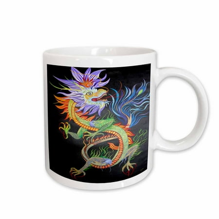 3dRose Mythology Chinese Dragon Ceramic Mug 15-ounce