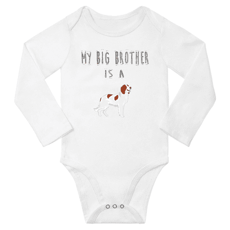 My Big Brother is a Irish Red And White Setter Dog Cute Baby Long Sleeve Clothing Bodysuits Boy Girl (White 18-24M)
My Big Brother is a Irish Red And White Setter Dog Cute Baby Long Sleeve Clothing Bodysuits Boy Girl (White 18-24M)