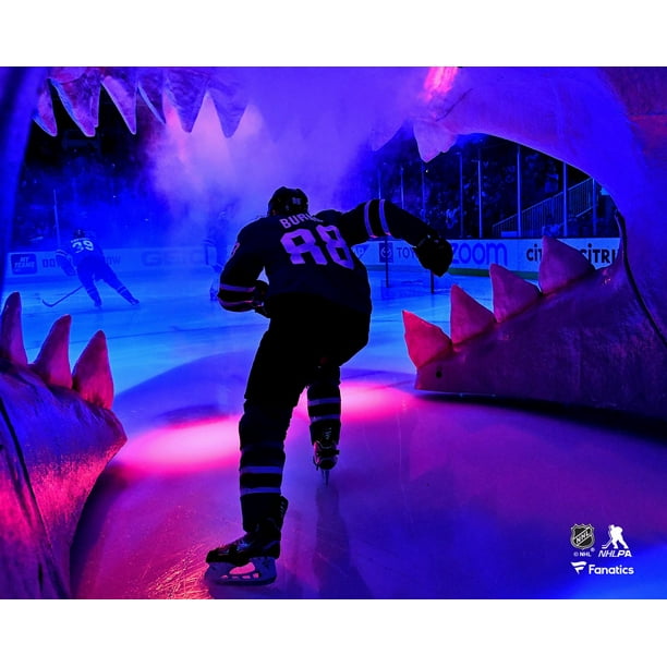 Brent Burns San Jose Sharks Unsigned Out of Shark's Mouth Photograph