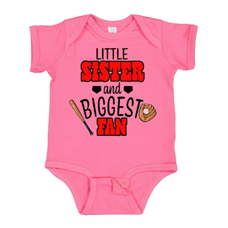 Inktastic Little Sister and Biggest Fan Baseball Glove and Bat Gift Baby Girl Bodysuit
Inktastic Little Sister and Biggest Fan Baseball Glove and Bat Gift Baby Girl Bodysuit