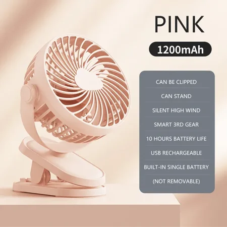 USB Table Fan Clip-on Type Recharge Cooling Mini Desk Fan 1200mah 360 Degree Rotation 3 Speeds Adjustable Clip-on Fan
USB Table Fan Clip-on Type Recharge Cooling Mini Desk Fan 1200mah 360 Degree Rotation 3 Speeds Adjustable Clip-on Fan