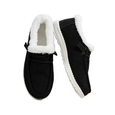 Difumos Winter Shoes for Women Ladies Wide Width Warm Boat Shoes Casual Extra Wide Slip On Loafers Size 9 Black (plush lined) 6.5
Difumos Winter Shoes for Women Ladies Wide Width Warm Boat Shoes Casual Extra Wide Slip On Loafers Size 9 Black (plush lined) 6.5