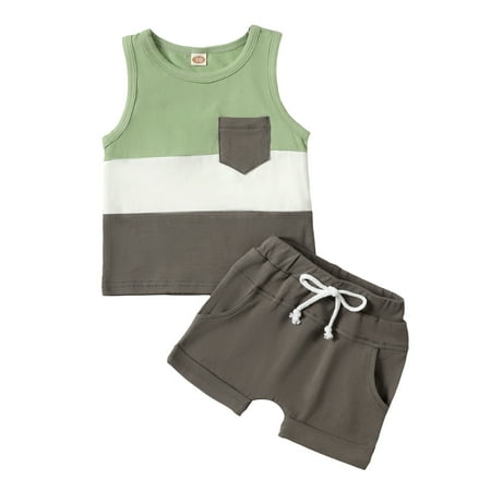 Toddler Baby Boys 2Pcs Clothes Sets Sleeveless Contrast Color Vest Tank Tops and Drawstring Shorts Sets Summer Outfits
Toddler Baby Boys 2Pcs Clothes Sets Sleeveless Contrast Color Vest Tank Tops and Drawstring Shorts Sets Summer Outfits
